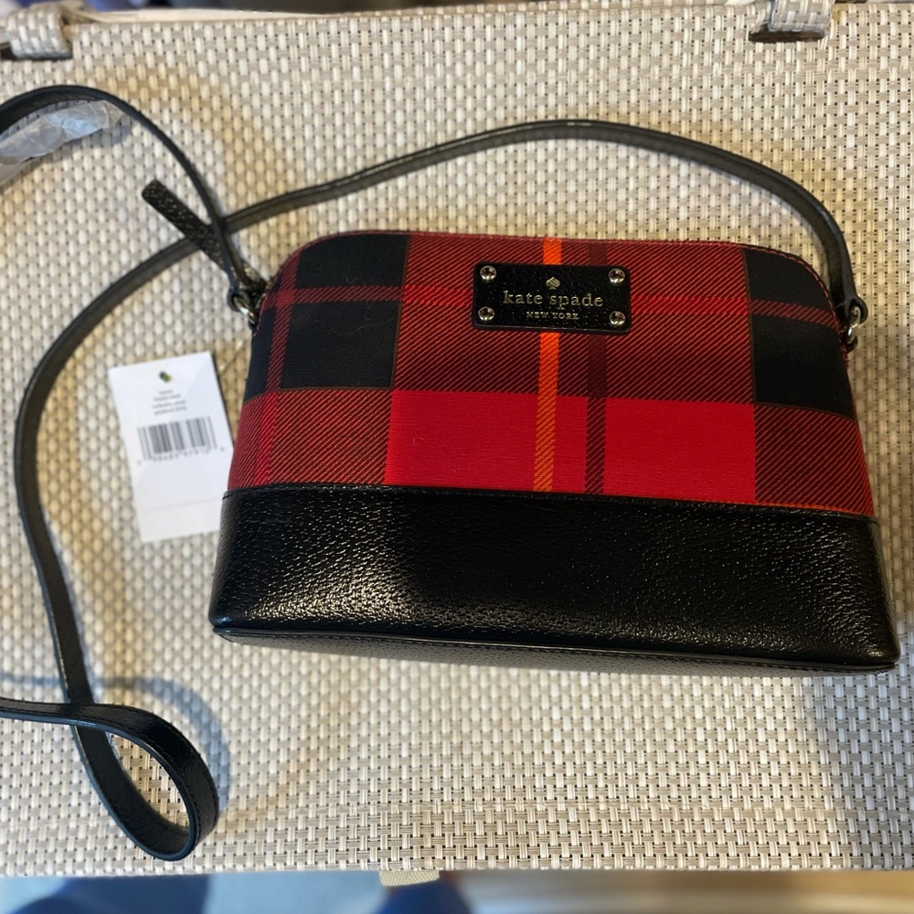 Kate Spade Hanna Wellesley Plaid Crossbody